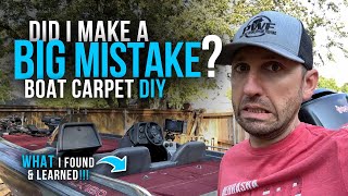DIY Bass Boat Carpet – $1,800 Pro Quote vs My Attempt