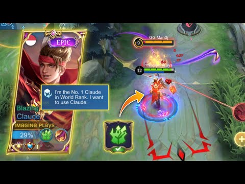 CLAUDE HYPER META? | TOP GLOBAL CLAUDE GAMEPLAY | MLBB