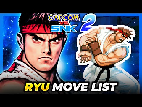 RYU MOVE LIST - Capcom vs. SNK 2: Mark of  the Millenium 2001 (CVS2)