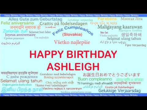 Ashleigh   Languages Idiomas - Happy Birthday