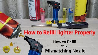 How to refill Gas Lighter.How to refill Cigarette Lighter. How to refill Lighter