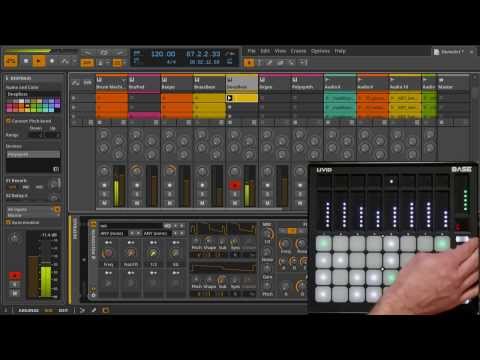 Livid BASE and Bitwig -  Part 2 (Clips Mode)