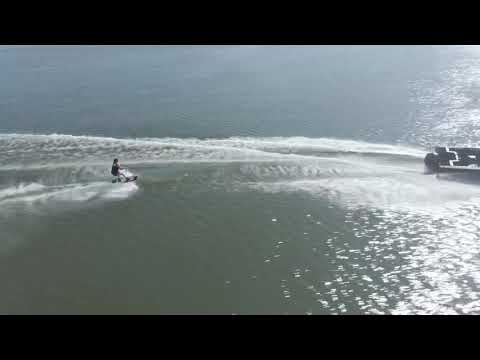 Wake Boarding Fork Lake Alberta