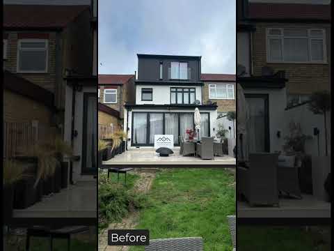 House Extension and Loft Conversion Before and After Design and Build @lcclconstruction