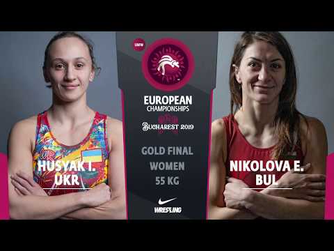 GOLD WW - 55 kg: I. HUSYAK (UKR) v. E. NIKOLOVA (BUL)