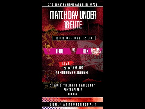 25/26 U18 ELITE 2° GIORNATA FFOO VS REX