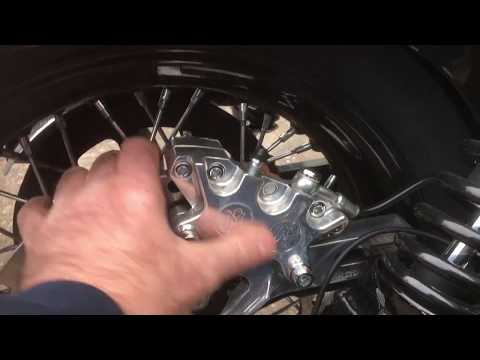 Performance machine Harley Davidson Brake caliper upgrade Dyna-Glide 4 pot + bracket Custom Cruisers