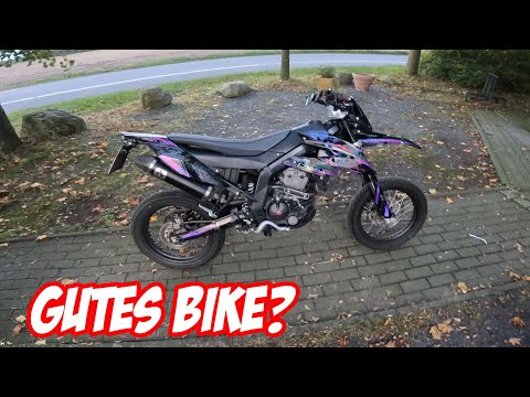 Ich fahre die Aprilia SX 125 von Eva Supermoto