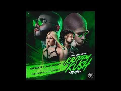 Farruko, Nicki Minaj, Bad Bunny - Krippy Kush (Remix)[Lyric Video] ft. 21 Savage, Rvssian