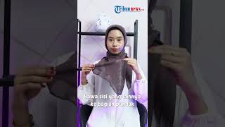 Tutorial Hijab ala Selebgram Malaysia Oval Style tapi Pakai Segi Empat Biasa