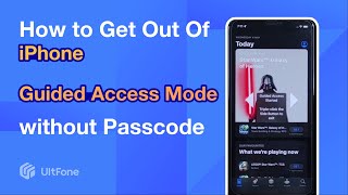 How to Get out of Guided Access Mode in iPhone without Passcode | Guided Access Forgot Password