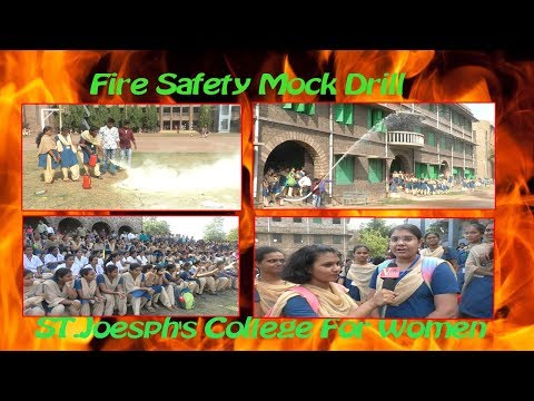 Fire Safety Mock Drill by ST.Joesph's College For Women in Visakhapatnam,Vizagvision News...