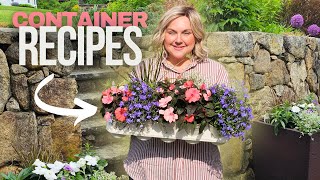 4 Beautiful Summer Containers Using Plant Recipes & AquaPots Self Watering Planter Inserts