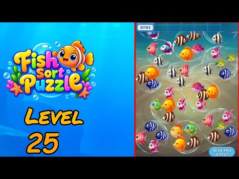 Fish Sort Puzzle Level 25 Walkthrough thumbnail