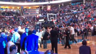 Thunder new intro video, player introductions for opener
