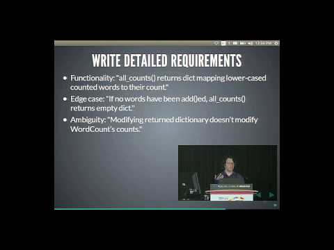 Itamar Turner-Trauring - A Beginner's Guide to Test-driven Development - PyCon 2015