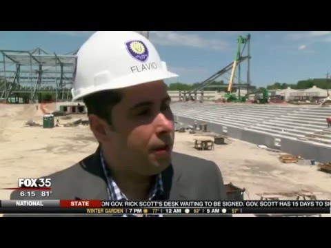 Tour of Orlando City stadium construction site