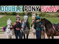 DOUBLE PONY SWAP BAREBACK BLINDFOLD CHALLENGE