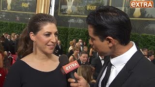 Mayim Bialik Visited Her Father's Grave Before Hitting the Emmys Red Carpet