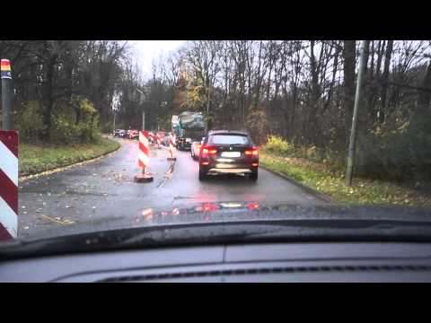 Speeding on the Autobahn in Munich, Germany