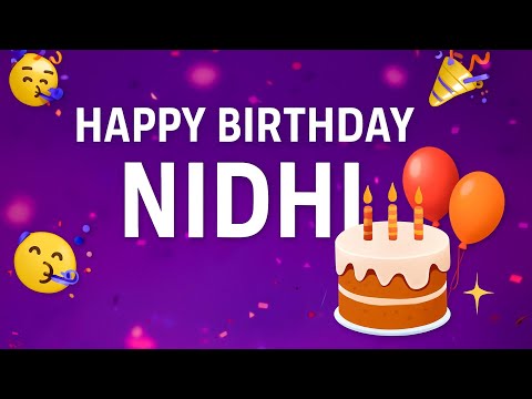 Happy Birthday Nidhi 🎂 | Fresh Party Song 2025 | DJ + Dhol + EDM Beats