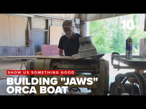 76-year-old man building replica of Orca boat from "Jaws"