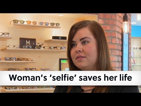 Woman's 'selfie' saves her life