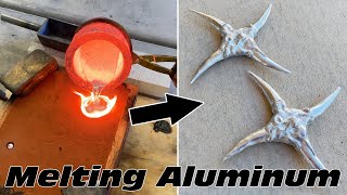 Jeepers Creepers Throwing Star Weapon Build - Casting Aluminum From Scrap