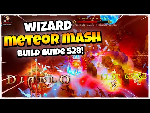 Diablo 3 Wizard Go BOOM Tal Rasha Meteor Build Guide Season 28!