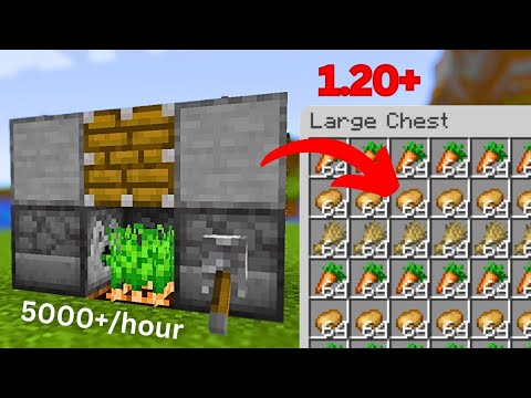 SIMPLE NANO Crop Farm in Minecraft 1.20+[Tutorial]
