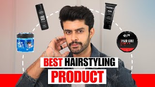 BEST HAIRSTYLING PRODUCTS FOR INDIAN MEN 2024 | BEST HAIR WAX, HAIR SPRAY | HAIR STYLING MEN