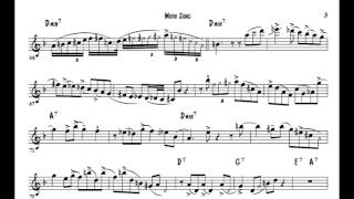 Cannonball Adderley Work Song Solo Transcription -Alto Saxophone