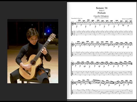 Sonata 34 Prelude D minor S L Weiss - C  Dillingham (Transcription)