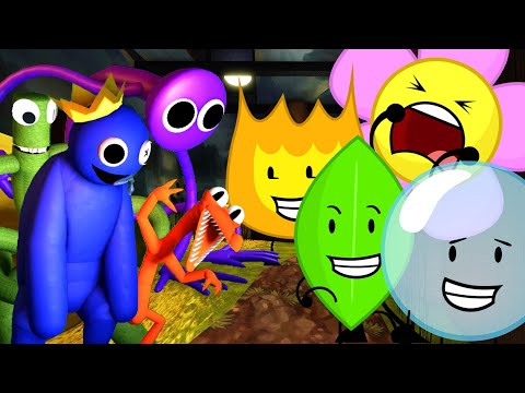 Rainbow Friends VS BFDI 🎶 FNF Friends To Your End but Battle for Dream Island Characters Sing It