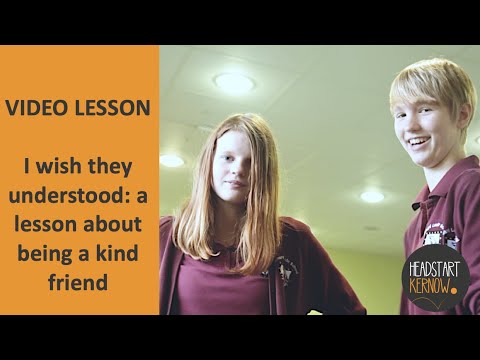 VIDEO LESSON | I wish they understood: a lesson about being a kind friend