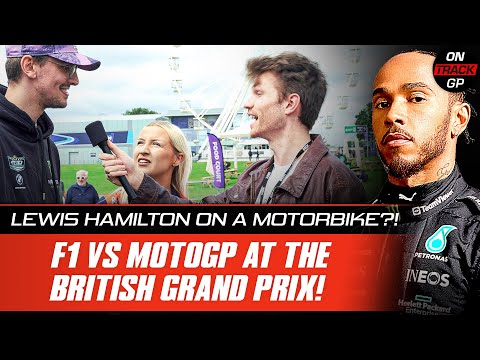 Lewis Hamilton On A MOTORBIKE?! | F1 vs MotoGP At The BRITISH GRAND PRIX!
