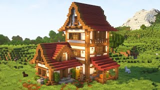 Minecraft | How to build a unique house in minecraft | Tutorial