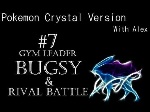Pokemon Crystal Version Walkthrough Part 7 - Gym Leader Bugsy and Rival Battle