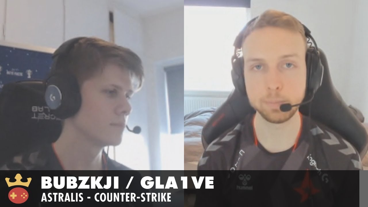 Video of Interview with Bubzkji and gla1ve from Astralis at IEM Katowice 2021