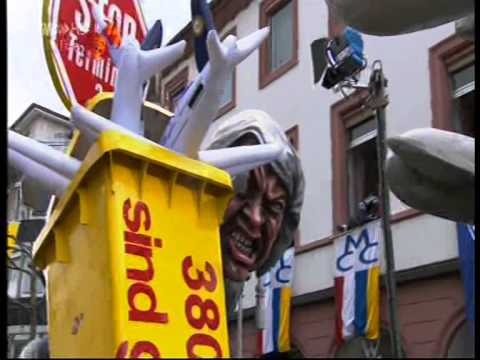 Fluglärm-Wagen auf dem Rosenmontagsumzug 2014 in Mainz
