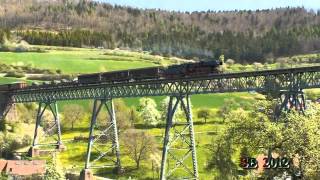 preview picture of video 'Saisoneröffnung Wutachtalbahn mit 50 2988 und 86 333   1. Teil   28. April 2012'