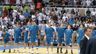 preview picture of video 'Zadar-Cibona, 4. utakmica prvenstva Hrvatske 2010. predstavljanje igrača.MP4'