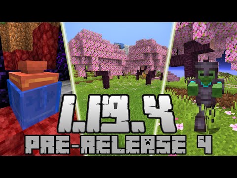 Minecraft 1.19.4: [Pre-Release 4] What's new?  Better CHERRY LEAVES, New Option!