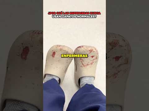 ¿Por qué las enfermeras nunca usan zapatos normales en el hospital? 👟 #salud #curiosidades #viral