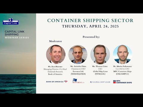 Container Shipping Sector Discussion with ESEA, GSL and MPCC