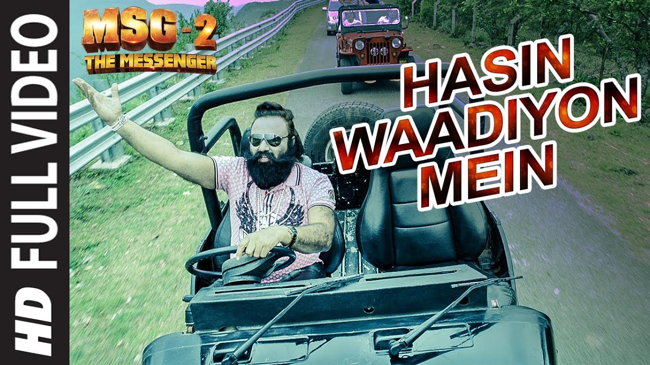 Hasin Waadiyon Mein Lyrics  | MSG-2 The Messenger | Gurmeet Ram Rahim Singh Ji Insan | Gurmeet Ram Rahim Singh | Gurmeet Ram Rahim Singh