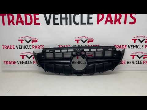Fits Mercedes E Class W213 S213 C238 A238 2016-20 Front Bumper Grille Sport Gloss Black video