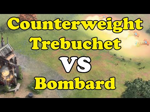 AOE4 | DEMOLITION | Counterweight Trebuchet VS Bombard