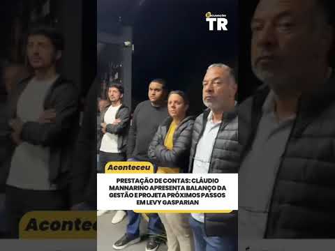Com um sorriso no resto e com os olhos brilhantes, Cláudio Mannarino fez um balanço de sua gestão, e projetou um futuro inesquecível para Comendador Levy Gasparian