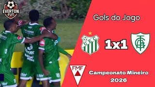 Gols: Uberlândia 1x1 América MG - Campeonato Mineiro 2026